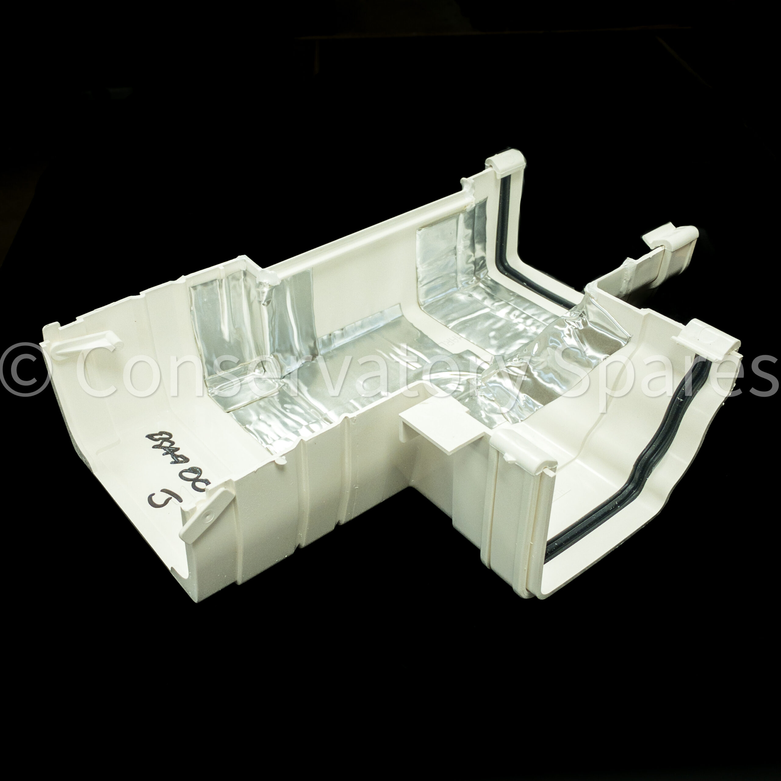 BGAA007L/1 90 OFFSET 165MM BOX GUTTER ADAPTOR LEFT (Marley Classic)