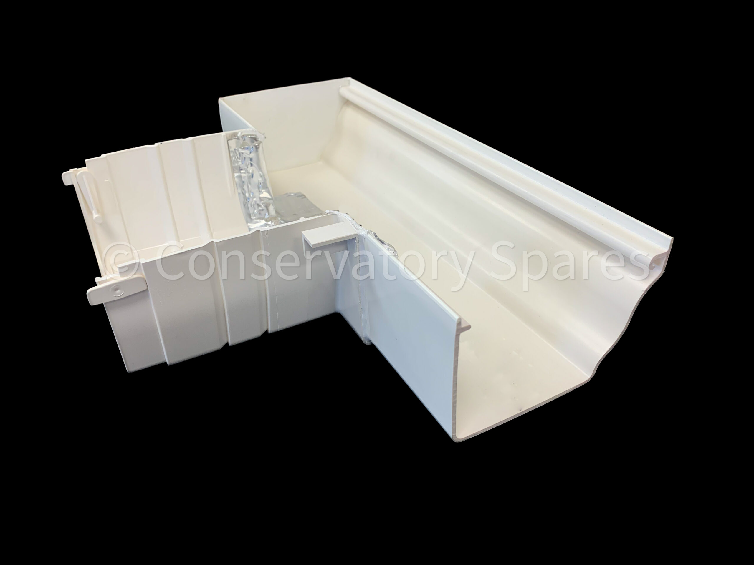 BGAA263R/1 90 DEGREE 265MM BOX GUTTER ADAPTOR RIGHT